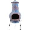 Cheminée Colima Argile Bleu Marine/rouge 86031 RedFire