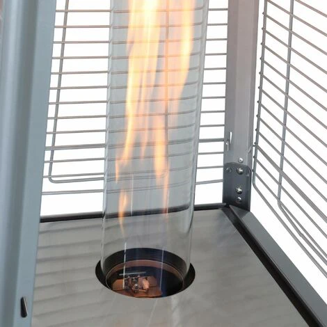 Chauffage D'extérieur - Sweden - Parasol Chauffant Gaz Pyramide. Design. Véritable Flamme. Roulettes Incluses – Image 4