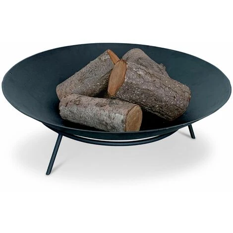 Brasero Ø90cm Sur 3 Pieds En Fonte Noir – FUJI - Pieds En Acier. Design épuré – Image 4