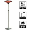 Parasol Chauffant Infrarouge MARS - Chauffage électrique De Terrasse à Halogène 2100W, Extérieur IP44, Réglable - Radiateur Jardin/Patio/Terrasse/Intérieur