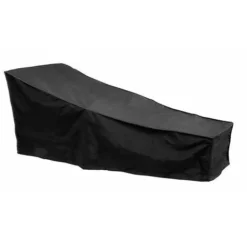 Housse De Chaise Noire - Housse Protection Salon Jardin 200x75x70cm - Housse Mobilier Jardin Pour Chaise Longue