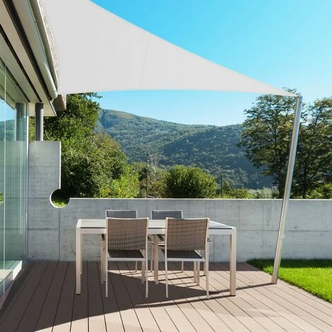 Voile D'ombrage Hydrofuge Blanc 3 X 3 X 3 M – Image 4