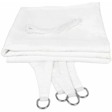 Voile D'ombrage Hydrofuge Blanc 3 X 3 X 3 M – Image 5