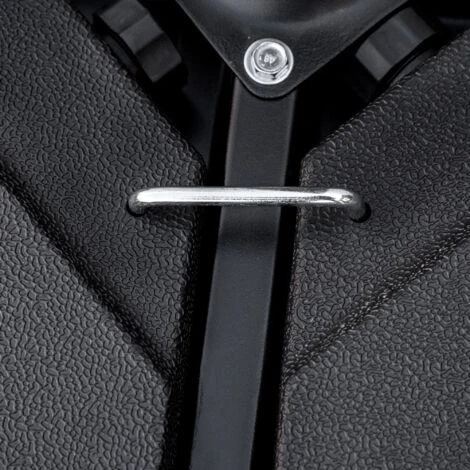 OUTSUNNY Pied De Parasol Lot De 4 Dalles Pour Parasol à Lester Dim. Tot. 100L X 100l X 6,8H Cm HDPE Surface Granuleuse Noir – Image 5