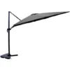 Parasol Déporté Rectangulaire 3x4m Gris CESARE