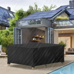 Housse Salon De Jardin 420D Oxford 242 162 100cm Housse De Protection Salon De Jardin Housse Table Jardin Bâche Salon