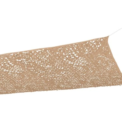 Voile D'ombrage Rectangulaire Design Ombrière Camouflage 4x6 M Sable – Image 5