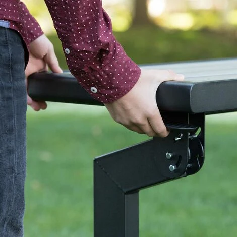 Lifetime Banc Convertible En Table Pique-Nique Gris (141 Cm) – Image 4