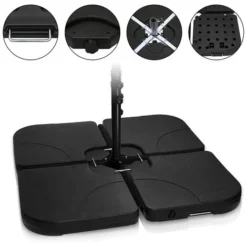 Hengda Pied De Parasol Parasol Porte-parapluie Parasol De Jardin Remplissable 100kg