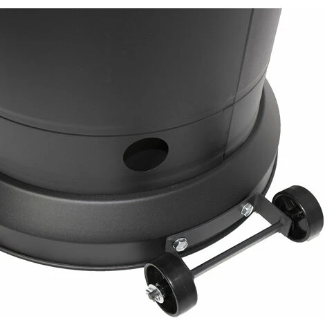 Parasol Chauffant OSLO - Chauffage D'extérieur Gaz - Acier Noir – Image 3