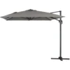 Parasol Jardin Déporté Alu Sun 4 - Rectangle - 3 X 4 M - Gris