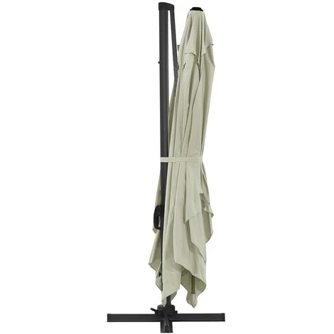Parasol Jardin Déporté Alu Sun 4 - Rectangle - 3 X 4 M - Ecru – Image 3
