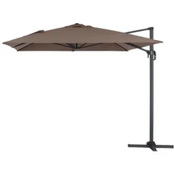 Parasol Jardin Déporté Alu Sun 4 - Rectangle - 3 X 4 M - Taupe