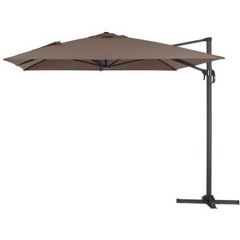 Parasol Jardin Déporté Alu Sun 4 - Rectangle - 3 X 4 M - Taupe