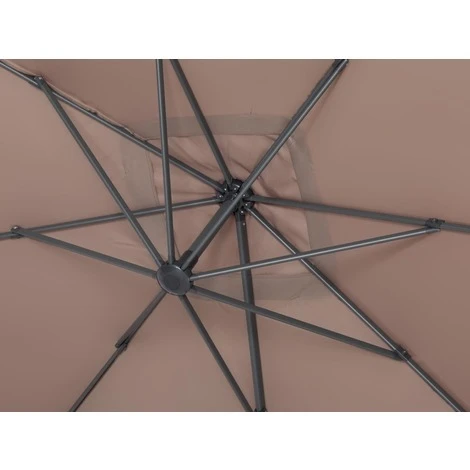 Parasol Jardin Déporté Alu Sun 4 - Rectangle - 3 X 4 M - Taupe – Image 4
