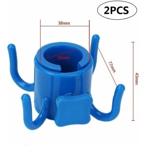 2pcs Parasol De Plage Crochet Suspendu 4 Prong Suspendu Camping Fermoir De, Réglable Crochet Parapluie En Plastique Plage Fournitures Camping – Image 2