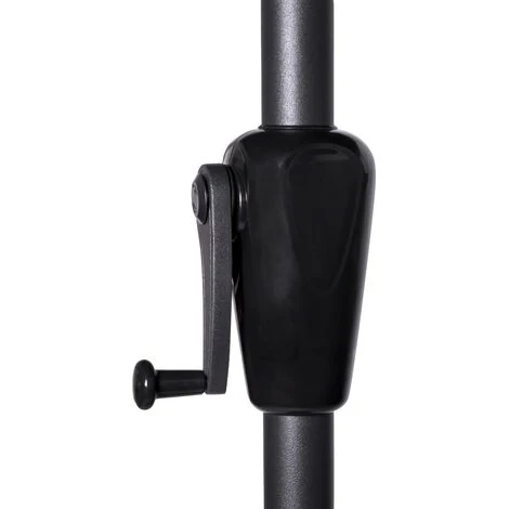 Parasol Inclinable Carré 2,8x2,8m - Voile Protection UV Indice 50+ - Housse De Protection - Gris – Image 5