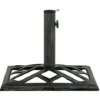 Socle De Parasol Vert 44x44x31 Cm Fonte VidaXL