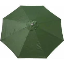 Housse De Rechange Pour Parasol - 8 Baleines - 3 M - Imperméable - Anti-ultraviolet - Tissu De Rechange - Toit Pour Parasol - Parasol（vert Foncé）