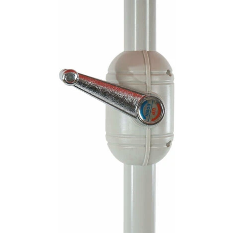 Demi Parasol Semi-circulaire Balcon Terrasse UV 50+ Polyester/aluminium 3kg Avec Une Portée De 300 Cm Terracotta Avec Support – Image 5