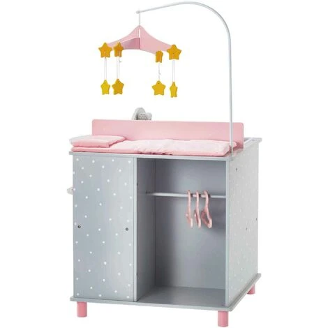 Table à Langer De Poupon Poupée En Bois Nurserie Jeux Jouet Enfant Olivia’s Little World TD-0203AG – Image 5