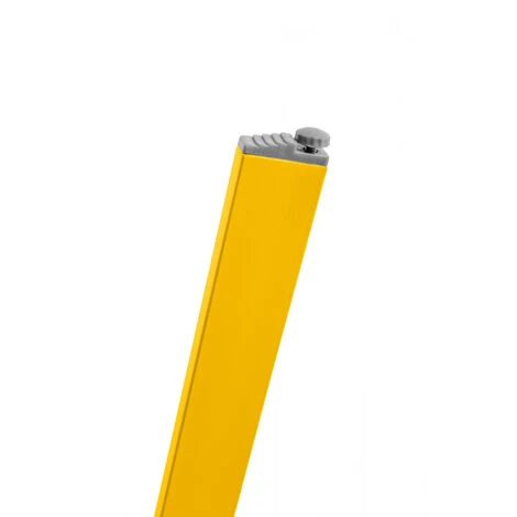 Table D'appoint, Table Basse Ronde De Jardin Jaune En Acier Epoxy 49X45CM- Meuble De Jardin – Image 3