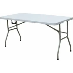 Soges Table Pliante Table Utilitaire Pliante D'extérieur Pour Jardin, Plage, Camping, Pique-niques, Barbecues, Fête, Sans Assemblage Et Facile à Transporter