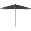 OUTSUNNY Parasol Droit Rectangulaire De Jardin Grande Taille Dim. 3L X 2l X 2,5H M Anthracite