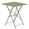 Table De Jardin Pliante Bistrot En Acier Vert Cactus
