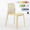 Chaise De Cuisine Bar Café En Polypropylène Nid D'abeille Gruvyer Grand Soleil Couleur: Beige