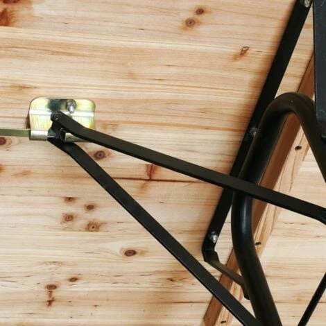 Table De Brasserie Bancs En Bois 3 Pieds Pliants Festival Jardin 220x80 – Image 4