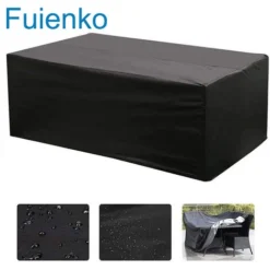 Housse Pour Mobilier De Jardin,Housse De Protection Pour Salon De Jardin Table 21313274 Cm Noir FUIENKO