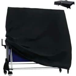 Housse De Protection Pour Table De Ping-Pong 210D Oxford 165x70x185cm Noir FUIENKO