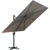 SUNKING XL - Parasol Déporté 4x3m - Gris Anthracite