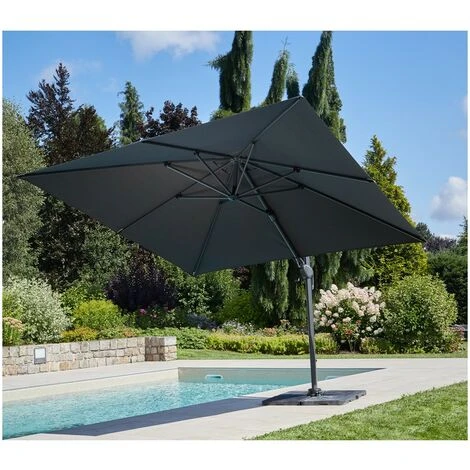 SUNKING XL - Parasol Déporté 4x3m - Gris Anthracite – Image 2