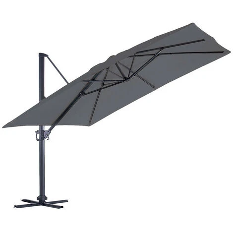 SUNKING XL - Parasol Déporté 4x3m - Gris Anthracite – Image 3