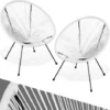 Lot De 2 Chaises De Jardin Santana - Lot De 2 Fauteuils De Jardin, Fauteuils Exterieur, Chaises Exterieur