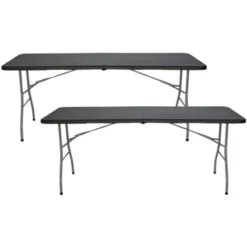 Lot 2 Tables Pliantes 180cm Rectangulaires
