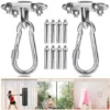EINFEBEN 2X Crochet De Plafond 450KG Capacité Murale Pour Hamac Suspendu Yoga Chaise Accrochante Et Sac De Boxe Acier Inoxydable Kit