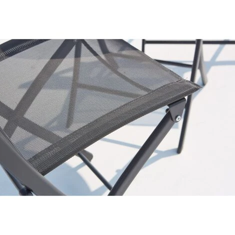 Salon De Balcon Gris 2 Places En Acier COLISEE – Image 4