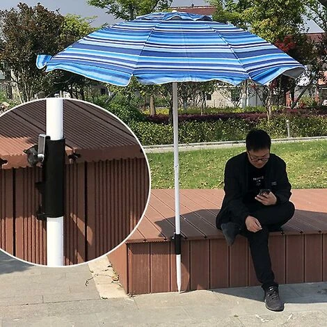 Rambarde Porte-parasol Pour Accessoires De Parasol De Table à Fixer Sur Balcon, Terrasse Ou Table - Jusqu'à 19-38mm – Image 4