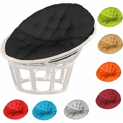 YIDOMDE Coussins Pour Chaises De Jardin Rond Coussin Chaise Swing Chaise Hamac Rond Coussin Rond Siège D'oiseau De Chaise De Nid Chaise Coussin Panier Pendante Tapis Rond For La Maison 60x60CM ( Gris – Image 2