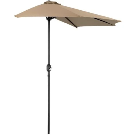 Demi Parasol Parasol De Balcon Demi Lune Pentagone 270 X 135 Cm SPF 50+ – Image 2