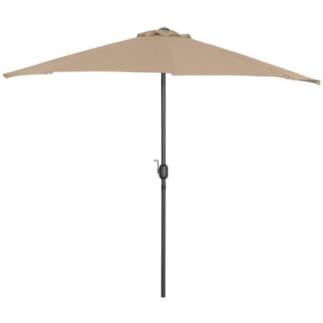 Demi Parasol Parasol De Balcon Demi Lune Pentagone 270 X 135 Cm SPF 50+ – Image 3