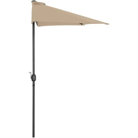 Demi Parasol Parasol De Balcon Demi Lune Pentagone 270 X 135 Cm SPF 50+ – Image 4