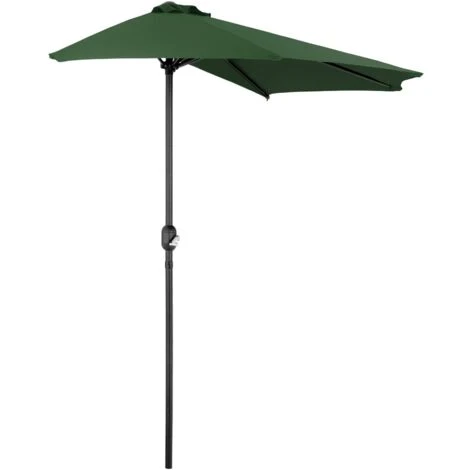 Demi Parasol Parasol De Balcon En Forme De Demi-Lune 270 X 135 Cm SPF 50+ – Image 2