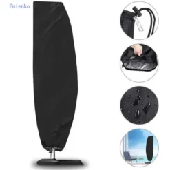 Housse De Parasol,Housse De Protection Pour Parasol De Jardin à Mât Excentré En 210D Oxford Noir 205cm(574825cm) FUIENKO