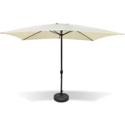 Parasol Rectangulaire 2 X 3 M - Imperméable - Jardin Ou Plage - Crème - MaxxGarden