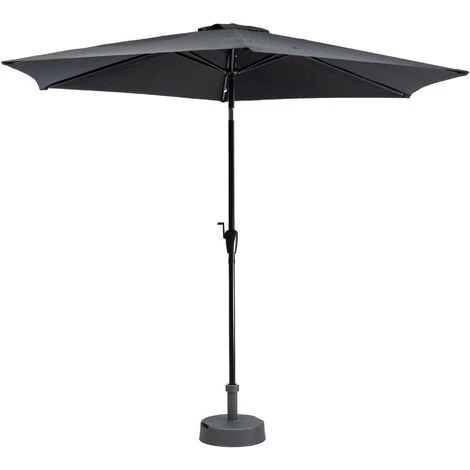 Parasol Inclinable Carré 3 X 3 M - Parasol De Jardin Et De Balcon - Noir - MaxxGarden