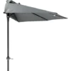 Parasol De Balcon 270 Cm - Demi Parasol - Anthracite - MaxxGarden
